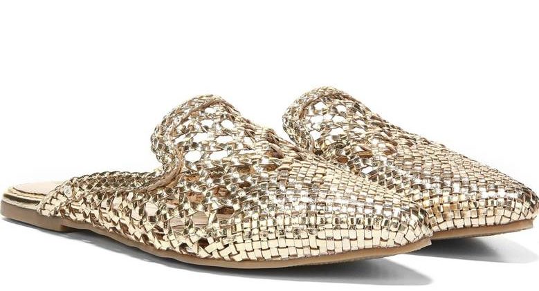 navya woven loafer mule