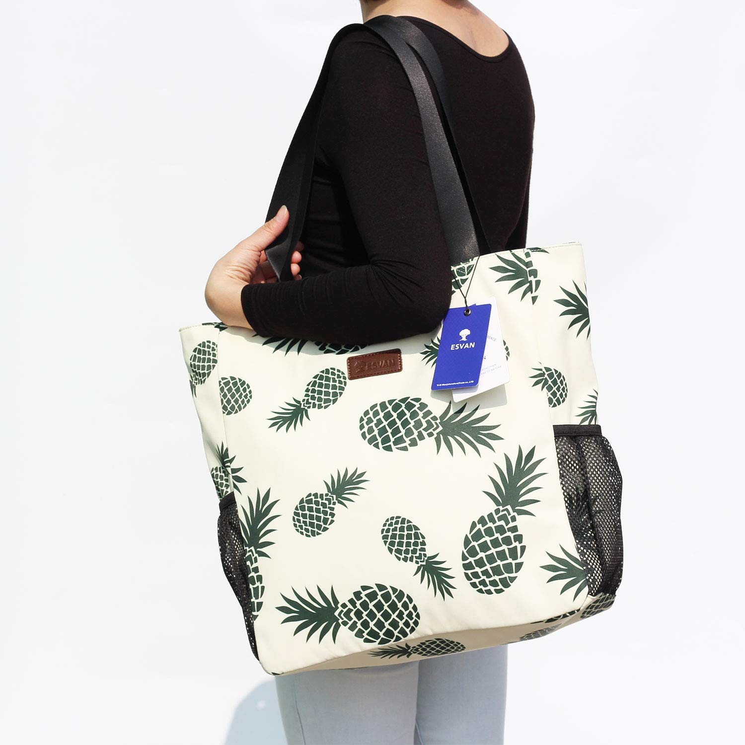 pineapple beach tote