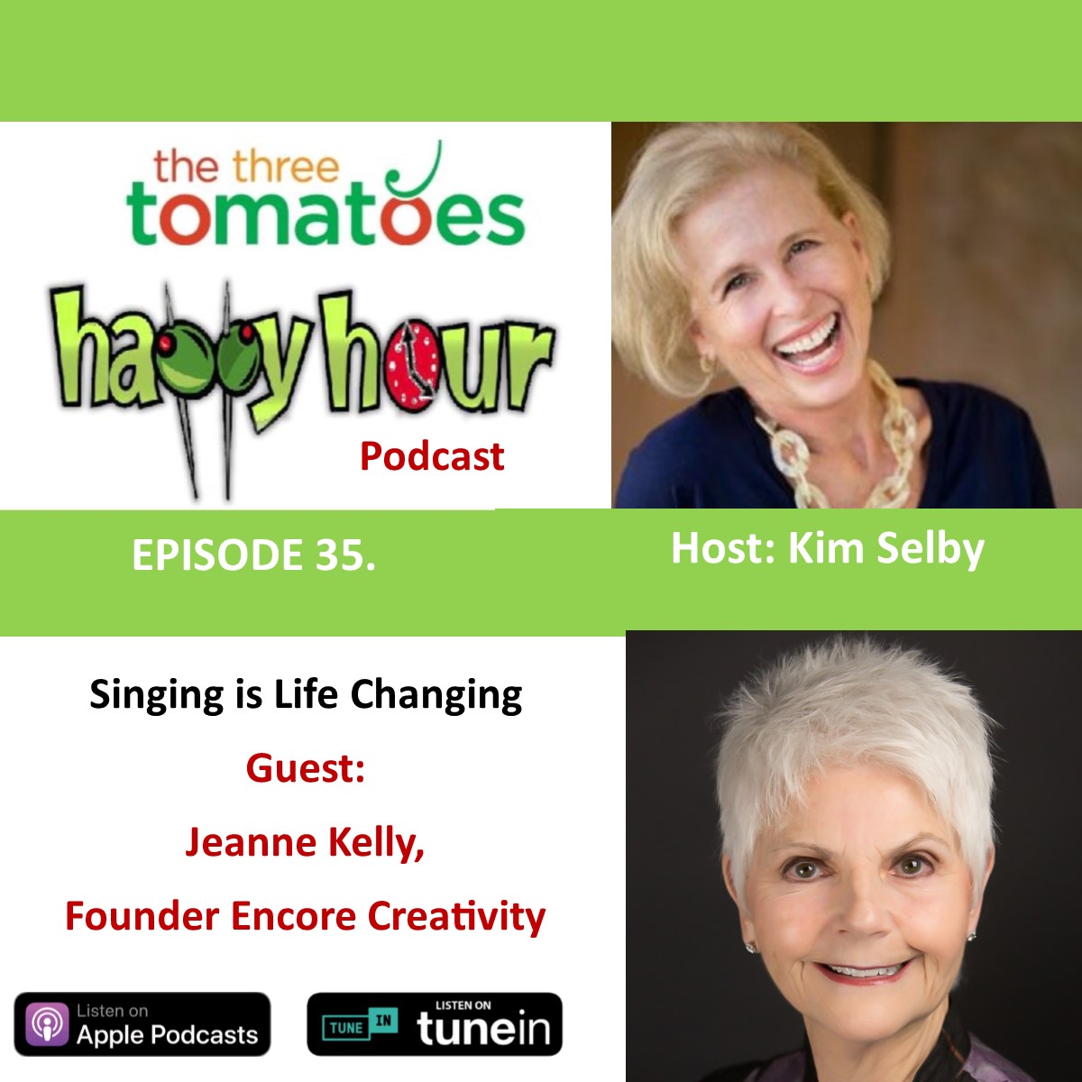 promo graphic for jeanne kelly - The Three Tomatoes