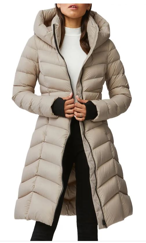 feminine puffer coat